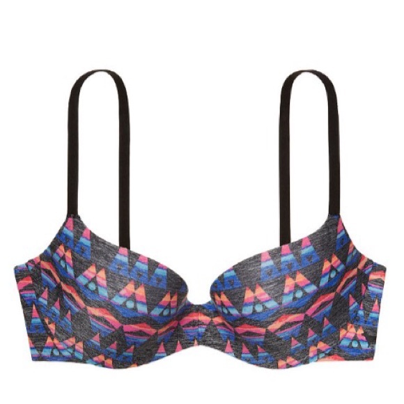 New Victoria’s Secret PINK Campus Light Push-Up Bra - 32A - Aztec - Picture 2 of 2